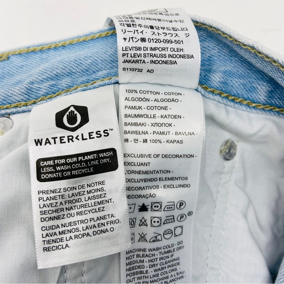 NWT LEVI'S Low Pro Straight Jeans Charlie Won - Light Wash - Picture 9 of 13